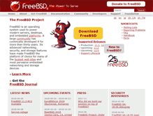 Tablet Screenshot of freebsd.org